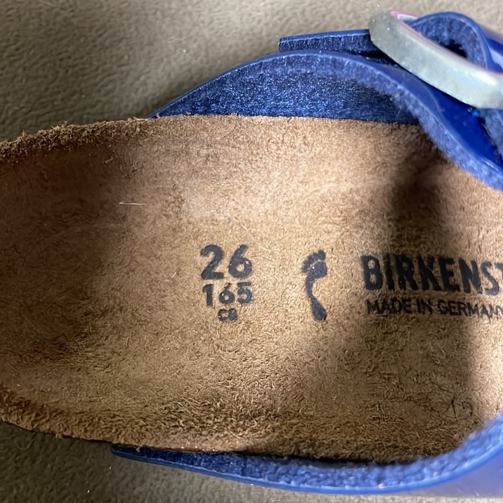 Birkenstock Arizona Kids Patent Navy- asst TF - Picture 5 of 5